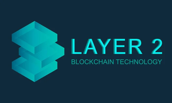 Layer Ecosystem Blockchain Technology Solutions Layer2 Concept Banner Ads Landing — Stock Vector