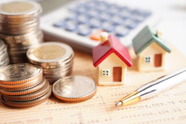 Para basan ev, banka tasarrufu, gayrimenkul yatırımı.,