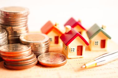 Para basan ev, banka tasarrufu, gayrimenkul yatırımı.,