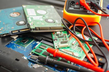 Not defteri, elektronik, bilgisayar donanımı ve teknoloji konseptinin onarılması ve yükseltilmesi.