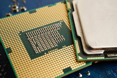 Merkezi İşlem Birimi, bilgisayar ana tahtası işlemcisi, elektronik teknoloji.