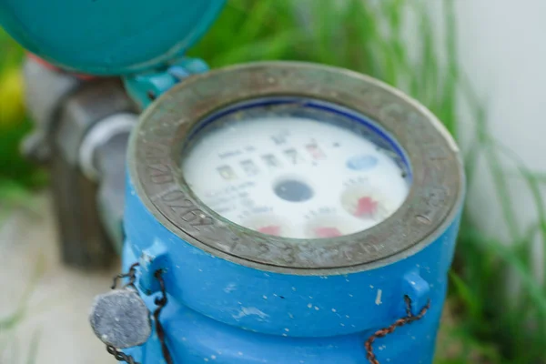 Bangkok Thailand Mei 2022 Watermeter Met Pijp Messing Ventiel Verzegelde — Stockfoto