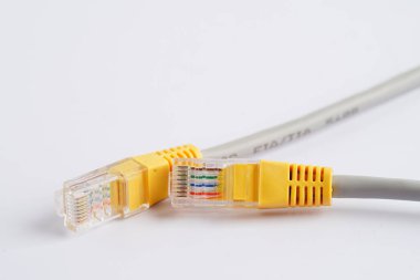 Lan kablo internet bağlantısı ağı, rj45 bağlantı ethernet kablosu.