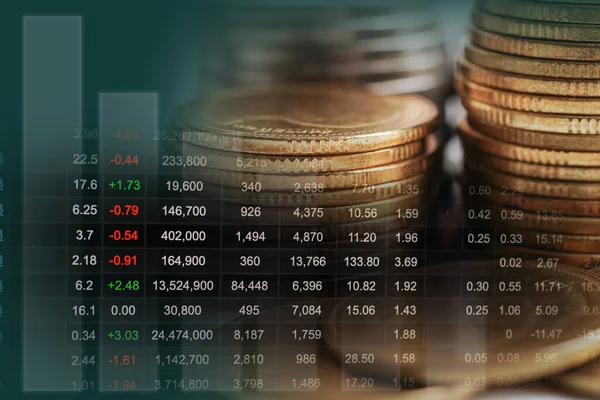 Stock Market Finance Business Economy Trend Graph Digital Technology — Stock Fotó