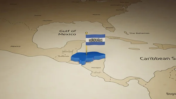 Map Honduras State — Stok Foto