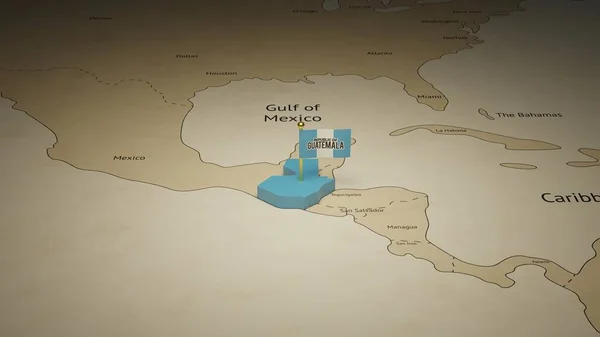 Map Guatemala State — Foto de Stock