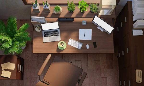 İçişleri Bakanlığı. Ev konsepti üzerinde çalışıyorum. 3B Hazırlama