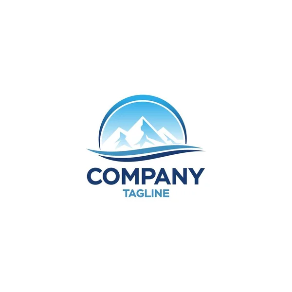 Logo Montagne Logo Est Idéal Pour Tous Les Types Entreprises — Image vectorielle