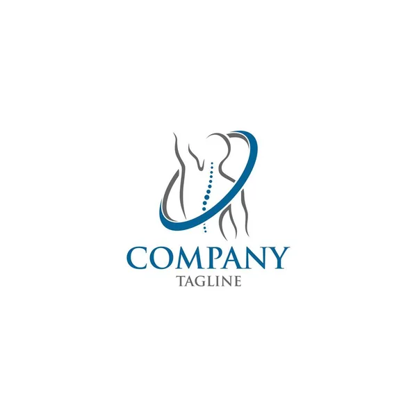 Идеальный Логотип Компании Chiropractic Medical — стоковый вектор
