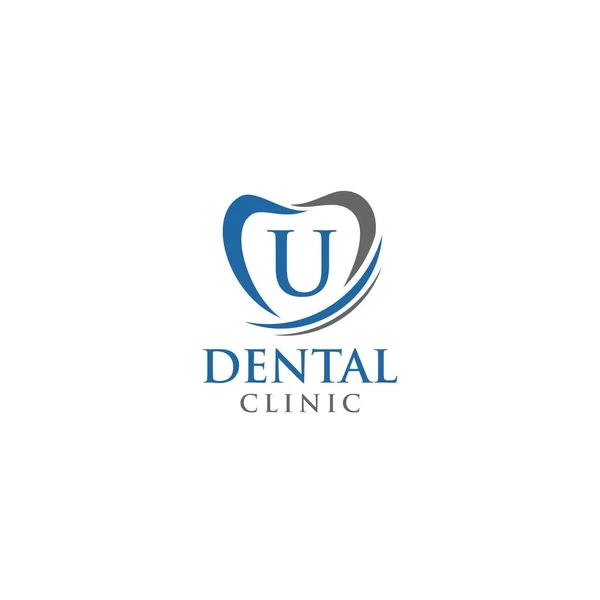 Логотип Зубів Літер Smile Сучасний Унікальний Простий Технічний Логотип Зуба — стоковий вектор