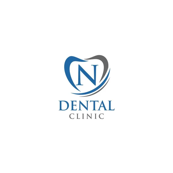 선생님 Smile Teeth Logo 브랜드에 독특하고 단순하고 정교하고 멋지고 세련되고 — 스톡 벡터