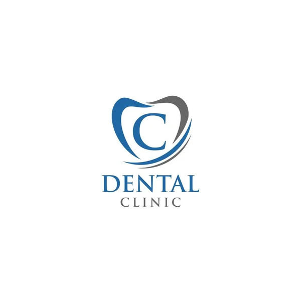 Letter Smile Dentes Logo Moderno Único Simples Techie Lettermark Logotipo — Vetor de Stock