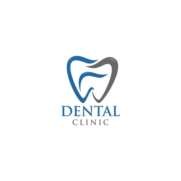 Lettera Logo Dei Denti Logo Dei Denti Moderno Unico Semplice — Vettoriale Stock