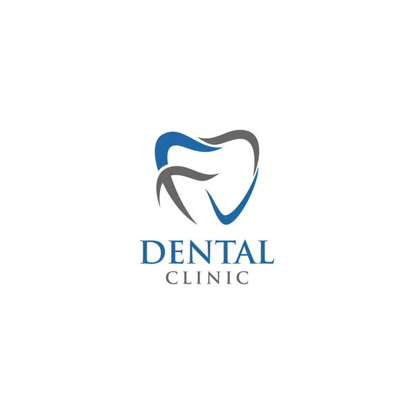 Letter Dentes Logo Moderno Único Simples Techie Lettermark Logotipo Dente — Vetor de Stock