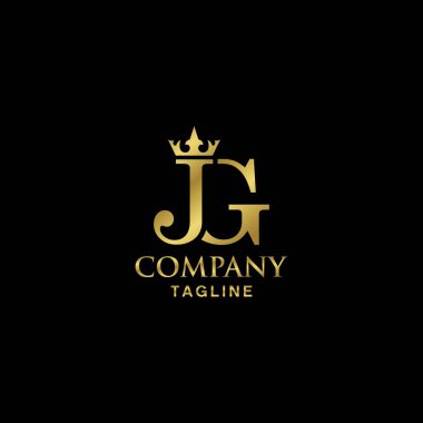 luxury initial JG with crown logo design, This logo is great for all types of businesses.
