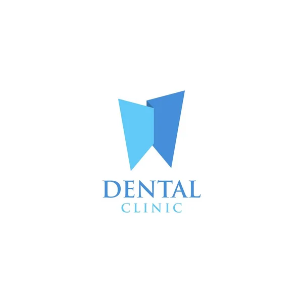 Logotipo Dente Elegante Moderno Único Simples Techie Lettermark Logotipo Dente — Vetor de Stock