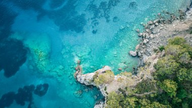 FIMI İnsansız Hava Aracı Deniz kıyısı okyanus mavi su teknesi ada körfezi hindisi 