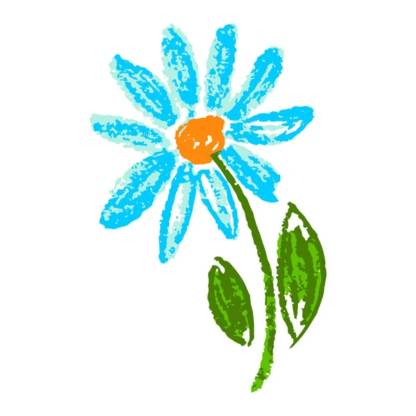 Cute Icon Hand Draw Style Vector Illustration Flower Drawing Wax — Stock vektor
