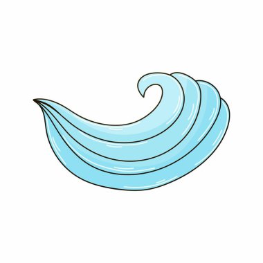 El salla. Elde çizim stili. Deniz illüstrasyonları ve tasarım elemanları. Simge, etiket, iğne, imza