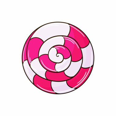 Tatlı tatlı, tasarımın için grafik öğe. Lolipop, şeker. Elde çizim stili. Simge, iğne