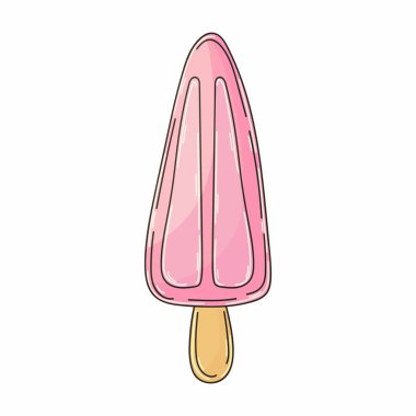 Buzlu şeker. Tatlı tatlı, tasarımın için grafik öğe. Elde çizim stili. Simge, iğne