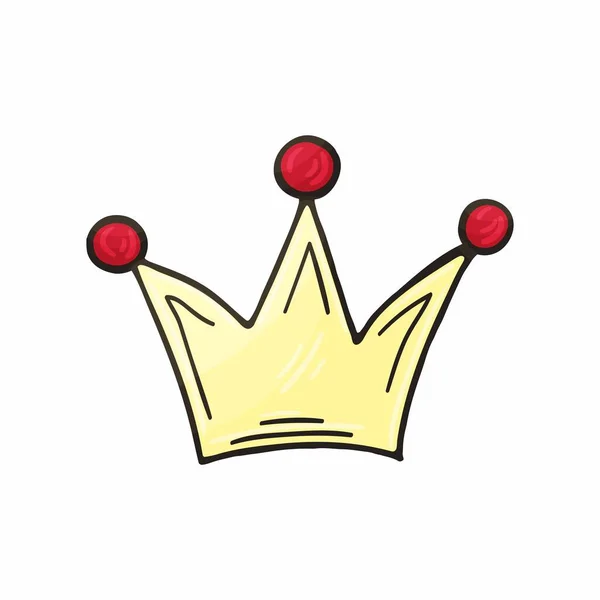 手绘图解样式 精彩的插图和设计元素 Crown — 图库矢量图片