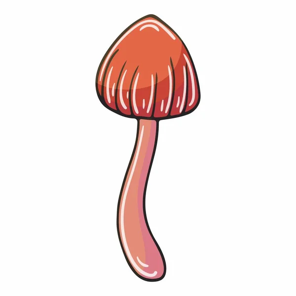 Galerina Marginata Herbst Illustration Handgezeichneten Stil Kinderzeichnung Waldpilz Symbol Schild — Stockvektor