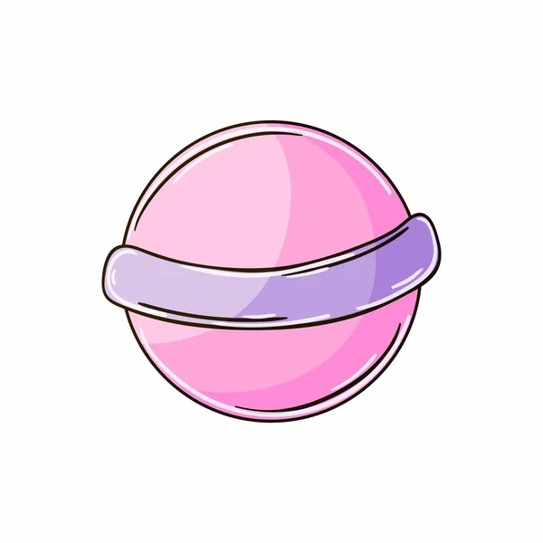 Zoet Dessert Grafisch Element Voor Ontwerp Lollipop Snoep Illustratie Handtekenstijl — Stockvector