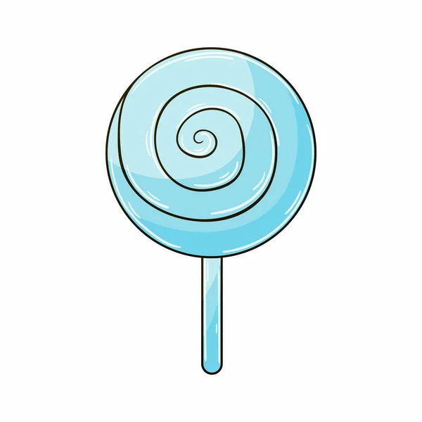 Zoet Dessert Grafisch Element Voor Ontwerp Lollipop Illustratie Handtekenstijl Pictogram — Stockvector