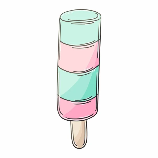 Süßes Dessert Grafisches Element Für Ihr Design Illustration Zeichenstil Buntes — Stockvektor