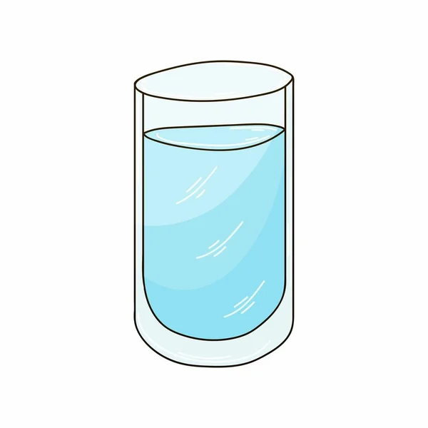 Süßes Dessert Grafisches Element Für Ihr Design Illustration Zeichenstil Glas — Stockvektor