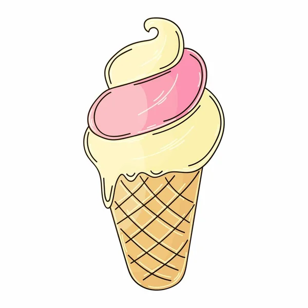 Illustration Handritning Stil Söt Dessert Grafiskt Element För Din Design — Stock vektor