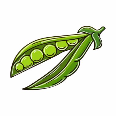 Elle çizilmiş bir resim. Çocuk çizimleri. Bezelye. Simge, iğne, çıkartma