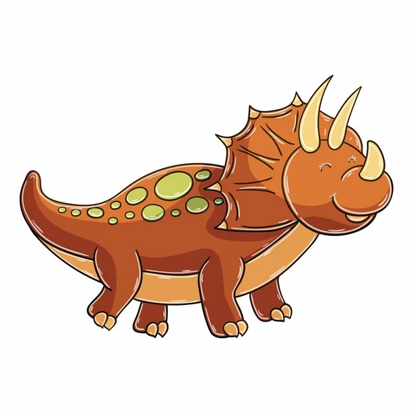 Dinosaurios Del Período Jurásico Ilustración Estilo Dibujado Mano Dibujos Infantiles — Vector de stock