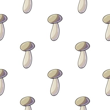 Illustration in hand draw style. Honey mushrooms.Seamless pattern for kitchen, restaurant or shop. Can be used for fabric and etc