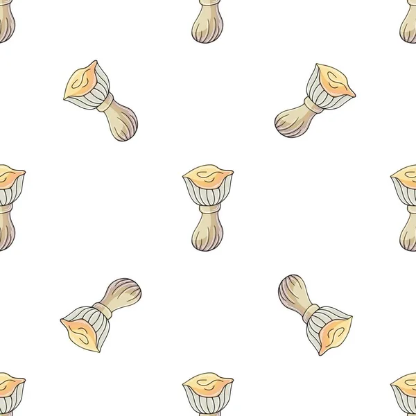 Seamless Pattern Forest Mushrooms Fairy Mushroom Illustration Hand Draw Style — Stockvektor