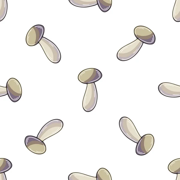 Illustration Hand Draw Style Honey Mushrooms Seamless Pattern Kitchen Restaurant - Stok Vektor