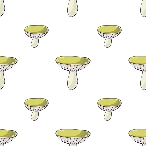 Xerocomus Seamless Pattern Forest Mushrooms Illustration Hand Draw Style Autumn — Archivo Imágenes Vectoriales
