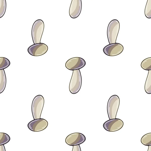 Illustration Hand Draw Style Honey Mushrooms Seamless Pattern Kitchen Restaurant — Wektor stockowy