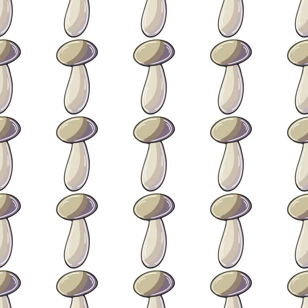 Illustration Hand Draw Style Honey Mushrooms Seamless Pattern Kitchen Restaurant — Stockový vektor