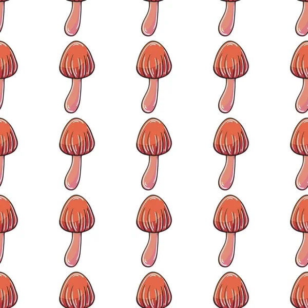 Галеріна Маргіната Ілюстрація Стилі Малювання Рук Безшовний Візерунок Кухні Ресторану — стоковий вектор