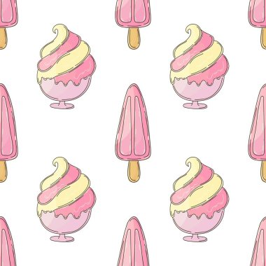 Böğürtlenli dondurma. Dondurma izi yok. Güzel bir yaz şablonu. Yazdır