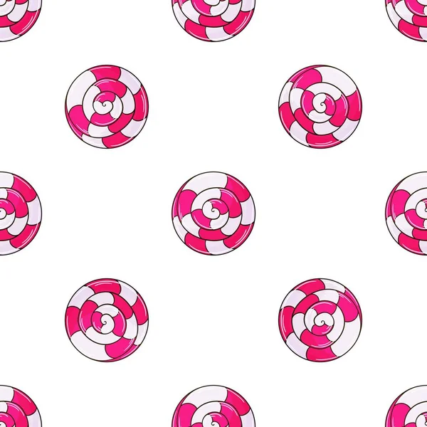 Cute Pattern Sweets Candies Raspberry Lollipops Seamless Pattern Print — Vettoriale Stock