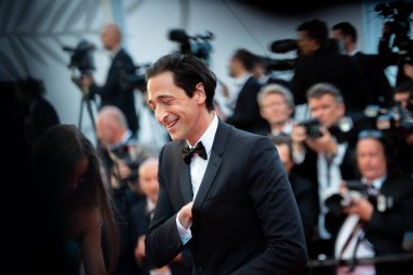 CannES, FRANCE - 17 Mayıs: Aktör Adrien Brody, 70 'inci yıllık Cannes Film Festivali sırasında 