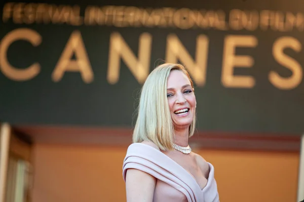 Cannes Francia Mayo Actriz Uma Thurman Asiste Proyección Ismael Ghosts — Foto de Stock