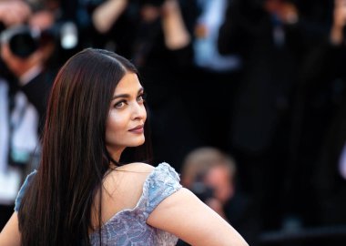 CANNES, FRANCE: 19 Mayıs 2017 Aishwarya Rai Bachchan 70. Geleneksel Cannes Film Festivali sırasında 