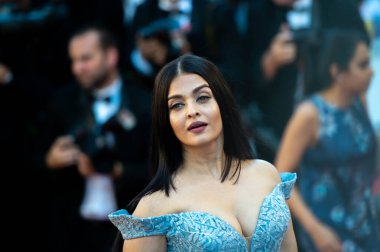 CANNES, FRANCE: 19 Mayıs 2017 Aishwarya Rai Bachchan 70. Geleneksel Cannes Film Festivali sırasında 