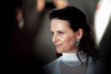 19 Mayıs 2017 'de Juliette Binoche, 70. Geleneksel Cannes Film Festivali sırasında 