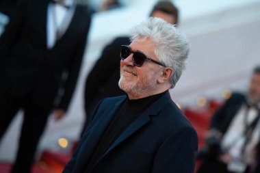 CANNES, FRANCE: 19 Mayıs 2017 Pedro Almodovar 70. Cannes Film Festivali 'nde 