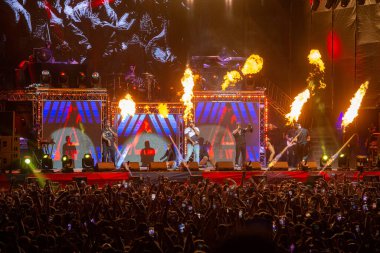 YEREVAN, ARMENIA. July 01: Curtis Jackson, aka 50 Cent is performing on the concert within the framework of the 